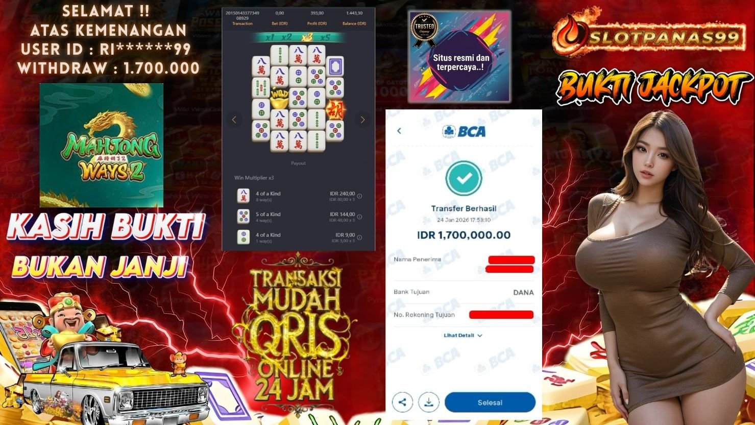 SLOTPANAS99 JACKPOT SLOT MAHJONG WAYS 2